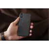 Dėklas iPhone X/XS man and wood juoda Carbalho – natūralaus medžio apsauga