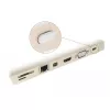 Dulkių dangtelis USB Type-C moteriškai jungčiai DeLOCK 64095 10 vienetų baltas
