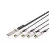 Digitus 40G QSFP+ į 4xSFP+ tiesioginio prijungimo kabelis 3m