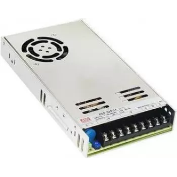 Maitinimo šaltinis MEAN WELL RSP-320-5, 320 W, 5 V išėjimas, 88–264 V įėjimas, RoHS, 115×215×30 mm