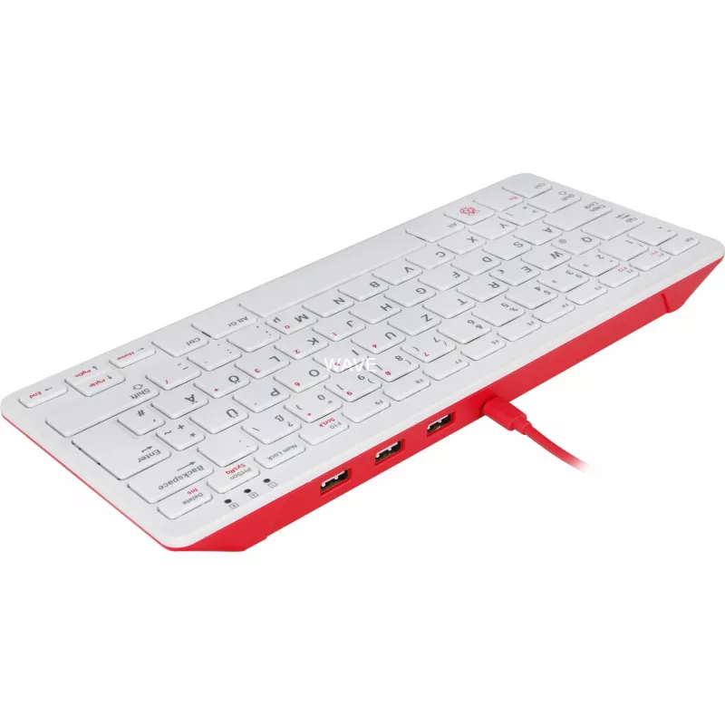 Laidinė USB klaviatūra Raspberry Pi KEYBOARD DE RB-TASTA01W – vokiškas išdėstymas