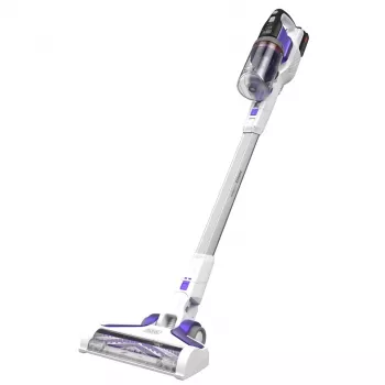 Black & Decker BHFEV1825CP 2-in-1 belaidis siurblys/elektrinis šluotražis, 18 V, 2,5 Ah, be maišelio, baltas