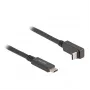 Delock USB 3.2 Gen 2 laidas, USB-C (M) į USB-C (M) kampuotas, 1,0 m, PD 60W, 4K 144 Hz, 10 Gbps