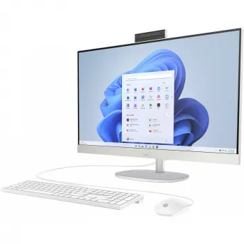 HP 27-cr0007ng - Viskas viename (Visas sprendimas) - Ryzen 5 7520U / 2,8 GHz - RAM 16GB - SSD 512GB - NVMe - Radeon Graphics - 1GbE, Bluetooth 5,3, Wi-Fi 6 - WLAN: 802,11a/b/g/n/ac/ax