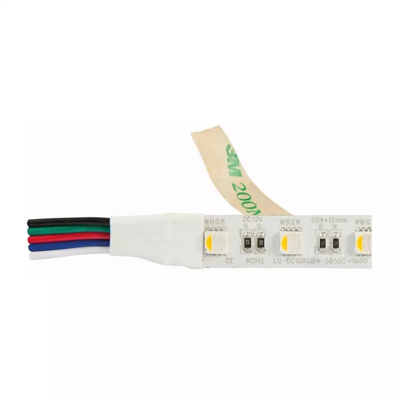 Synergy 21 LED Flex Strip 5050 - 60 RGB DC24V + RGB-W vieno lusto šilta balta IP68