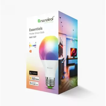 Nanoleaf Essentials Smart A60 Lemputė E27 Matter 9W 806Lm RGBCW 2700-6500K