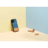 Man & Wood dėklas iPhone 12 mini — denim juoda
