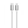 TB laidas USB-C – Lightning pintas 1 m, sidabrinis