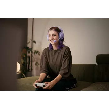 Ausinės Steelseries Arctis Nova 3P Wireless, skirta PlayStation, levandų spalvos