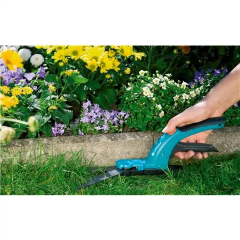 Gardena Comfort žoliapjovės žirklės (8733-20) – juoda, mėlyna, pilka