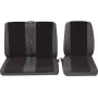 Automobilinė sėdynės užvalkalas vairuotojo PETEX poliesteris raudonas/antracitas modelis 30071912