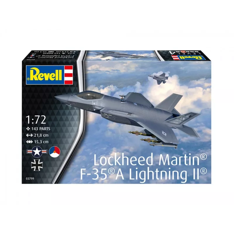 Plastikinis modelis Lockheed Martin F-35A Light 1/72