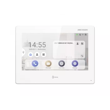 Vidinė stotelė Hikvision DS-KH9310-WTE1(B) balta 12V Wi-Fi