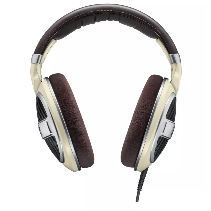 Ausinės Sennheiser HD 599 — laidinės, atviro tipo, 50 Ω, 12–38500 Hz, 1,2 m kabelis, dramblio kaulo spalvos