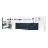 GEMBIRD KB-UML-02 belaidė multimedijos klaviatūra USB, ENG, juoda, su apšvietimu