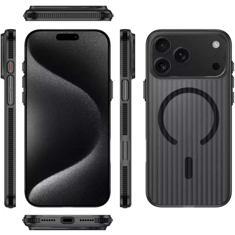 4smarts Design Case Aero iPhone 17 Pro Max, juodas (541642)