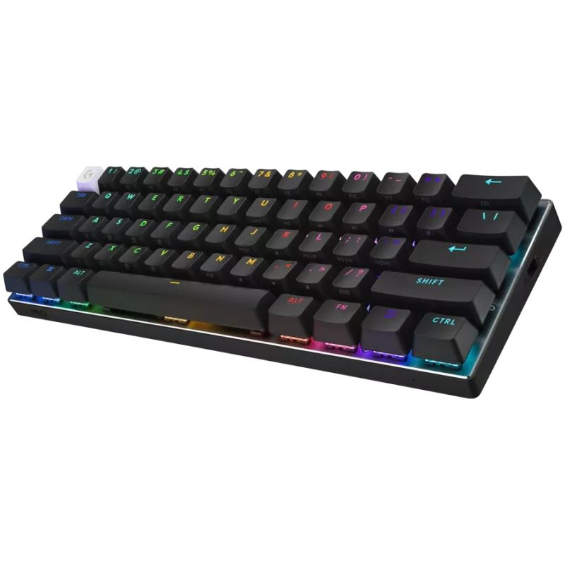 LOGITECH PRO X 60 LIGHTSPEED Belaidė žaidimų klaviatūra (Lietimo jungikliai) – JUODA – PAN – 2.4GHZ/BT – EMEA28i-935 – LIETIMO JUNGIKLIS