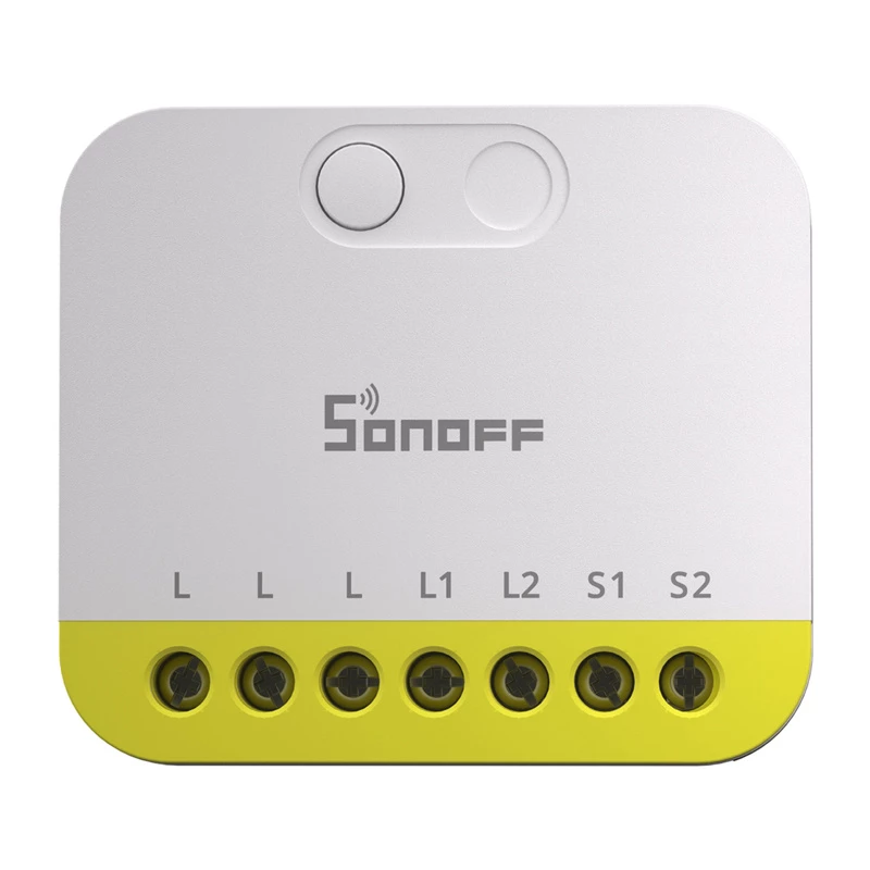 Dviejų kanalų mini jungiklis be nulio laido Sonoff MINI-ZB2GS-L ZigBee