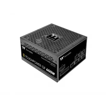 Maitinimo blokas THERMALTAKE Toughpower ATX 650W Gold, 80 PLUS Gold, 650 W, ATX, 90 mm ventiliatorius, 20+4 pin, 1x PCIe (6+2), 3x SATA, 2x Molex
