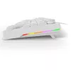 Klaviatūra Sharkoon SGK25 75% QWERTZ USB laidas RGB LED balta