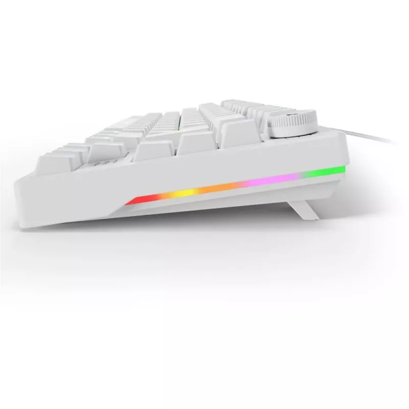 Klaviatūra Sharkoon SGK25 75% QWERTZ USB laidas RGB LED balta