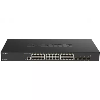 D-Link DXS-1210-28T 24 prievadų 10GBASE-T + 4 prievadų 10/25G SFP28 Smart Managed Switch
