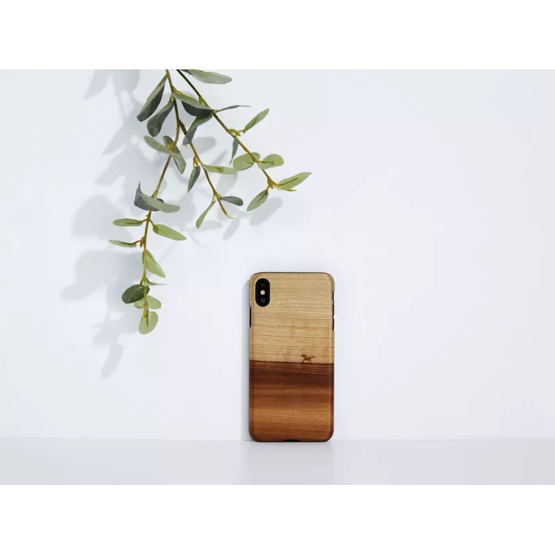 Man and Wood apsauginis dėklas iPhone XS Max juodas