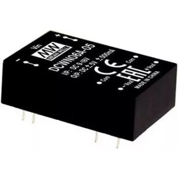 Maitinimo keitiklis / inverteris Mean Well DCWN06C-15, 6 W, įėjimas 36–72 V, išėjimas ±15 V