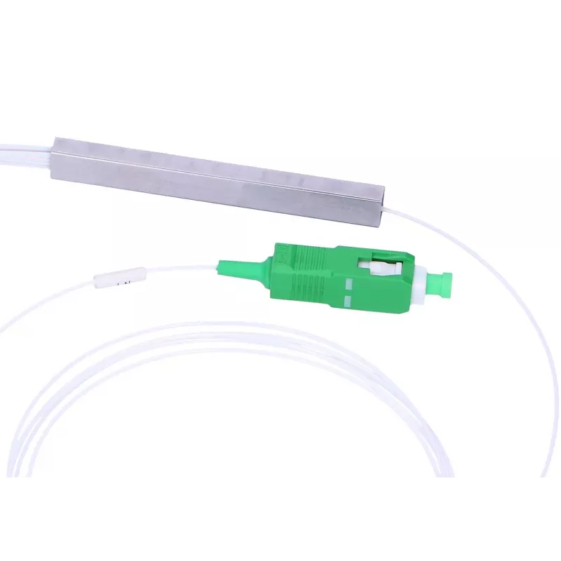 Šviesolaidžio skirstytuvas Extralink PLC 1:8 SC/APC 900µm 1,5m Žalia Balta