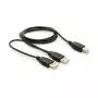 DELOCK laidas USB 2.0 B - > USB-A maitinimas + maitinimas/duomenys