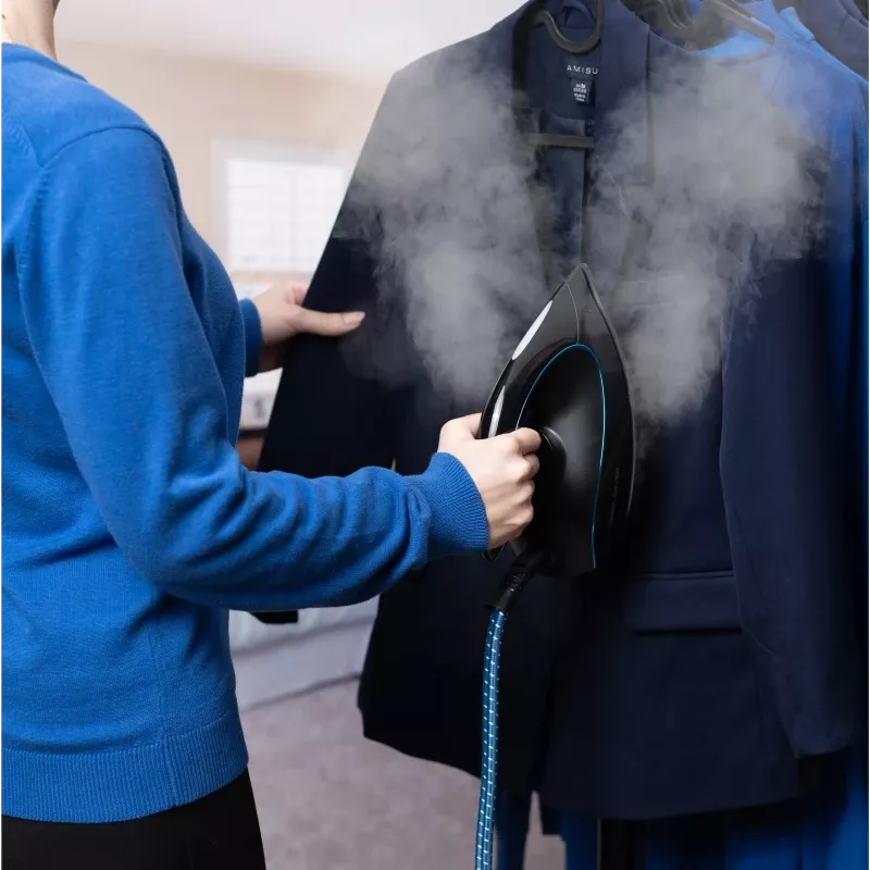 Lyginimo lygintuvas Zelmer Aqua Steam ZIS5400 juodai-mėlynas