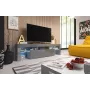Cama TV stovas TORO 158 pilkas/pilkas blizgus