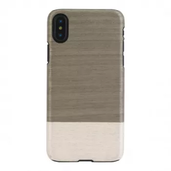 Apsauginis dėklas iPhone X/XS man and wood – juodas, tvirtas nugarėlės dangtelis