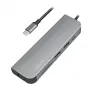 LogiLink UA0343 USB-C kelių prievadų centras, aliuminis, USB 3.2 2nd Gen