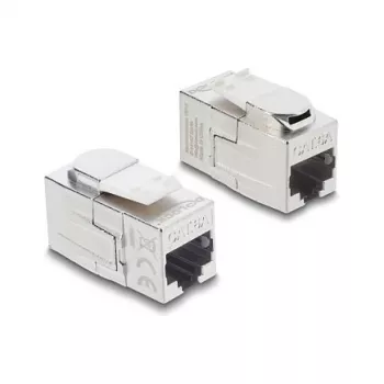 Keystone movė DELOCK RJ45 moteriška į RJ45 moteriška — tinklo jungtis (90796)