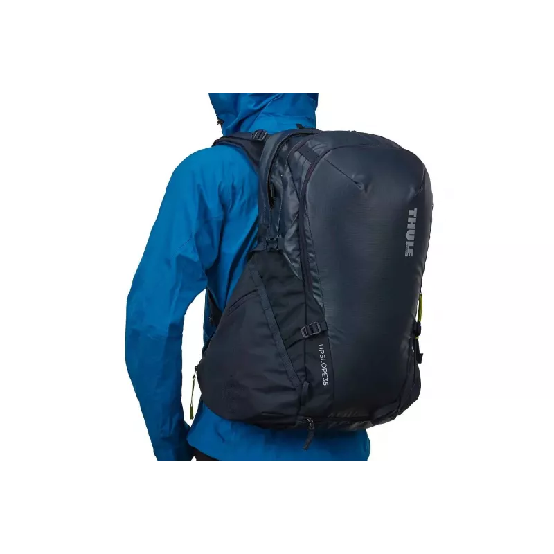 Thule 3610 Upslope 35L kuprinė su nuimama oro pagalve 3.0, skirta slidėms ir snieglentei, Lime Punch
