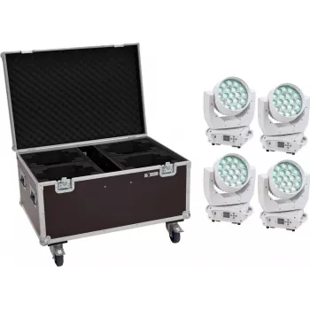 Judantis prožektorius EUROLITE TMH-X4 4× LED su ratukiniu dėklu