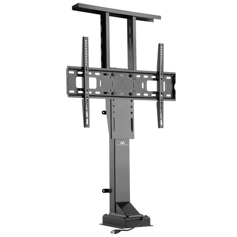 Maclean MC-866 elektrinis televizoriaus pakeliamasis laikiklis 37-65 colių (94-165,1 cm), nuotolinis valdymas, VESA iki 600×400, apkrova iki 50 kg, juodas