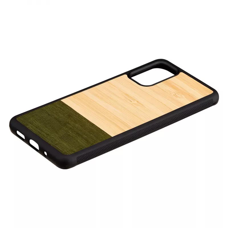 Man and Wood dėklas Samsung Galaxy S20+ – bambukas, miško juoda