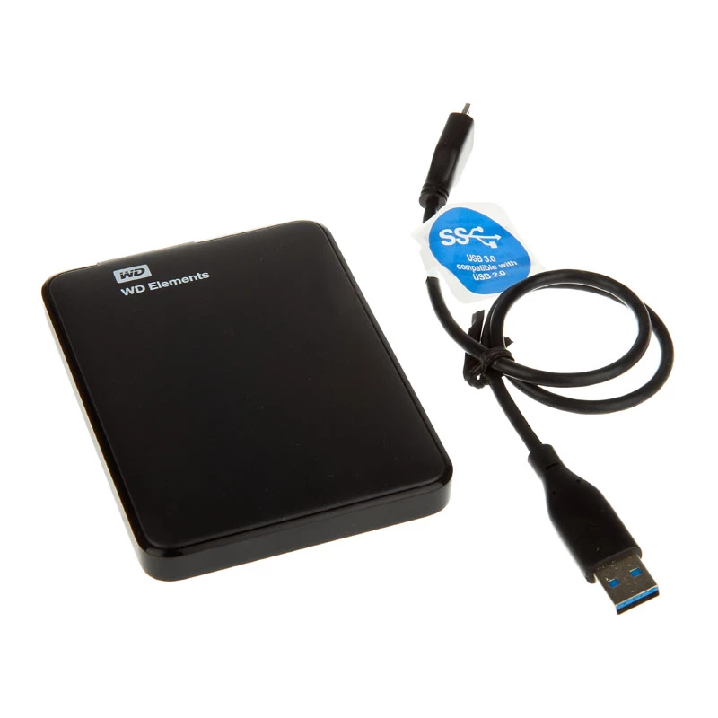 Išorinis kietasis diskas WD Elements Portable 1TB USB 3.0 WDBUZG0010BBK
