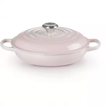 Le Creuset Signature 26 cm Gourmet Profesionalus Puodas Rožinis