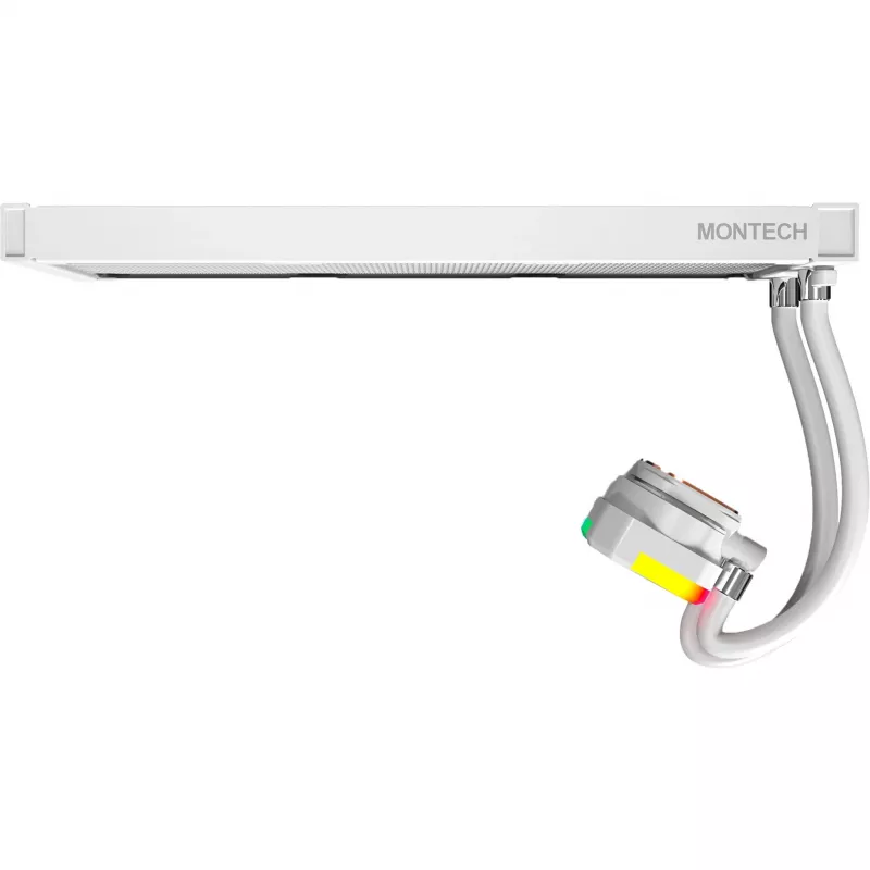 Radiatorius 360 mm Montech HyperFlow ARGB 360 White – 360 mm radiatoriaus agregatas skysčio aušinimui