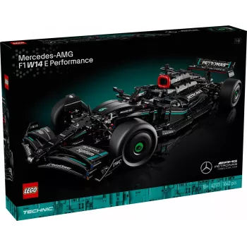 LEGO Technic modelis Mercedes‑AMG F1 W14 E Performance – 1 432 detalės, rekomenduojamas amžius 18+