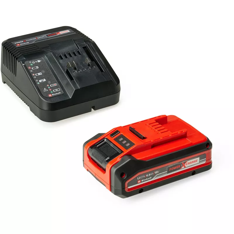 Belaidis plaktukinis gręžtuvas EINHELL Power X-Change TE‑HD 18 Li, 18V, Li‑Ion 4.0 Ah Plus, su grąžtų ir kaltų rinkiniu