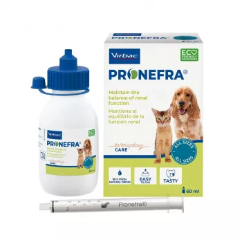 VIRBAC PRONEFRA 60 ml – maisto papildas šunims ir katėms inkstų funkcijai palaikyti