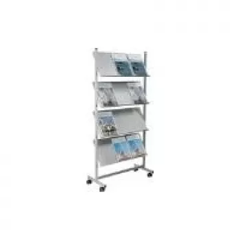 Helit H6813499 lentynų sistema Metal Pilka 4 lentynos 750 mm x 390 mm x 1580 mm