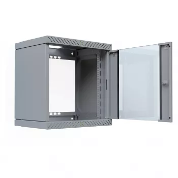 EFB Elektronik 19 Wandgehäuse X-Rack mit Glastür 400-600mm grau - Wandgehäuse (WGX-1206GR.G1)