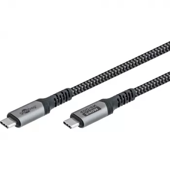 Goobay 74210 USB-C kabelis juodas
