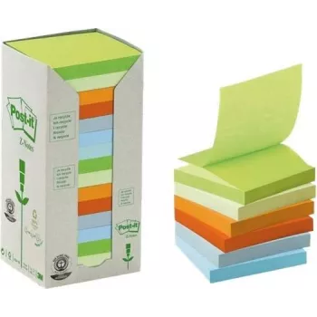 3M Post-it Square lipnūs lapeliai mėlyni, žali, rožiniai, violetiniai, 100 lapų