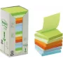 3M Post-it Square lipnūs lapeliai mėlyni, žali, rožiniai, violetiniai, 100 lapų